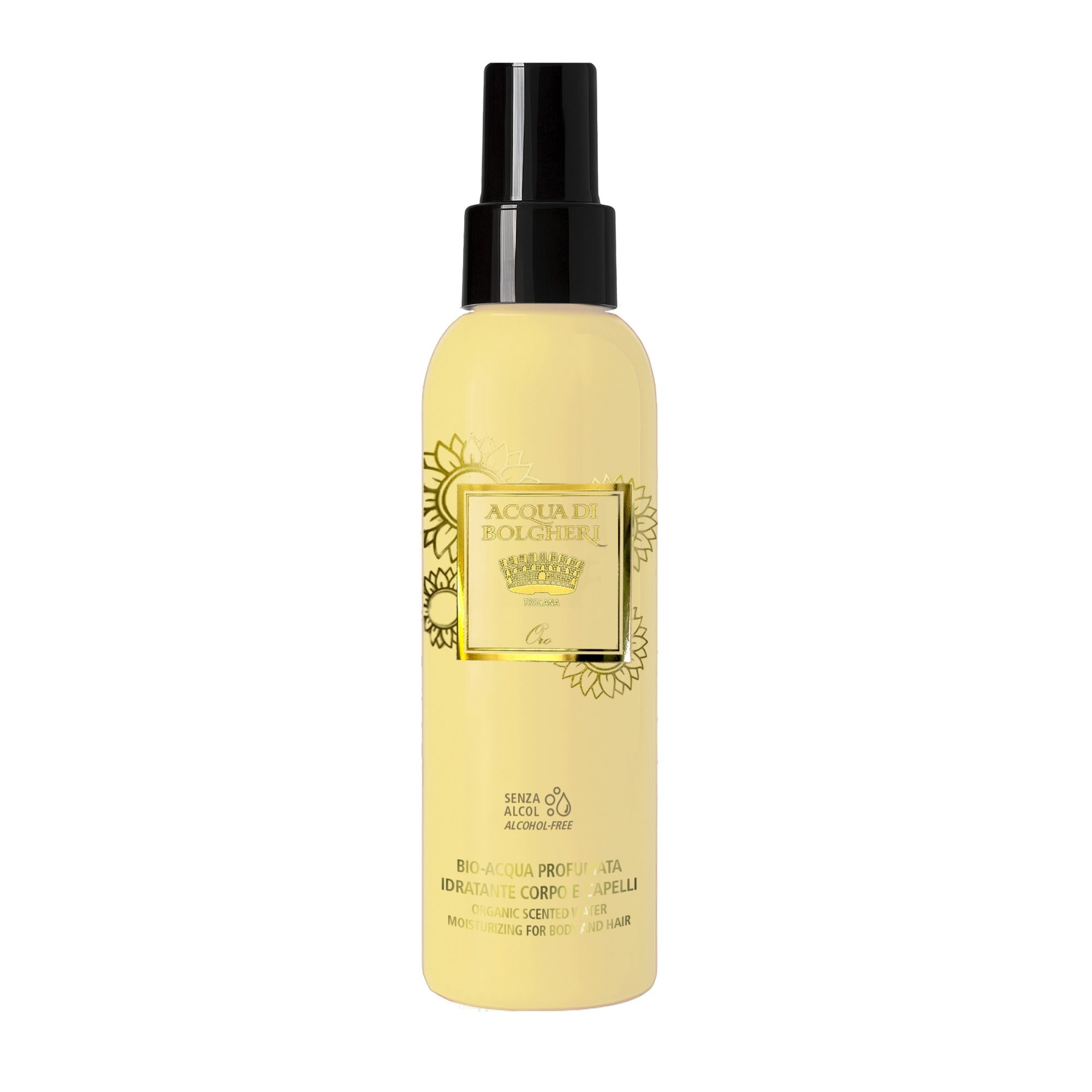 BIO-ACQUA PROFUMATA IDRATANTE PER CORPO E CAPELLI ORO 150 ML