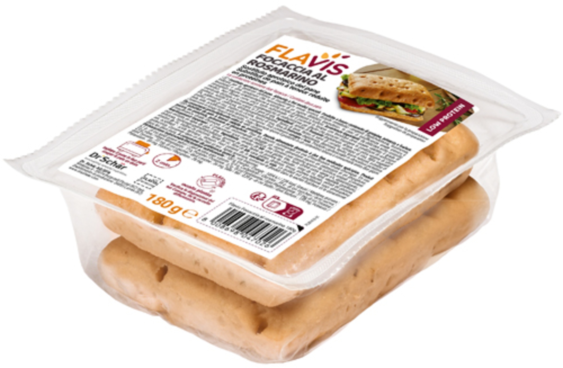 FLAVIS FOCACCIA ROSMARINO 2PZ