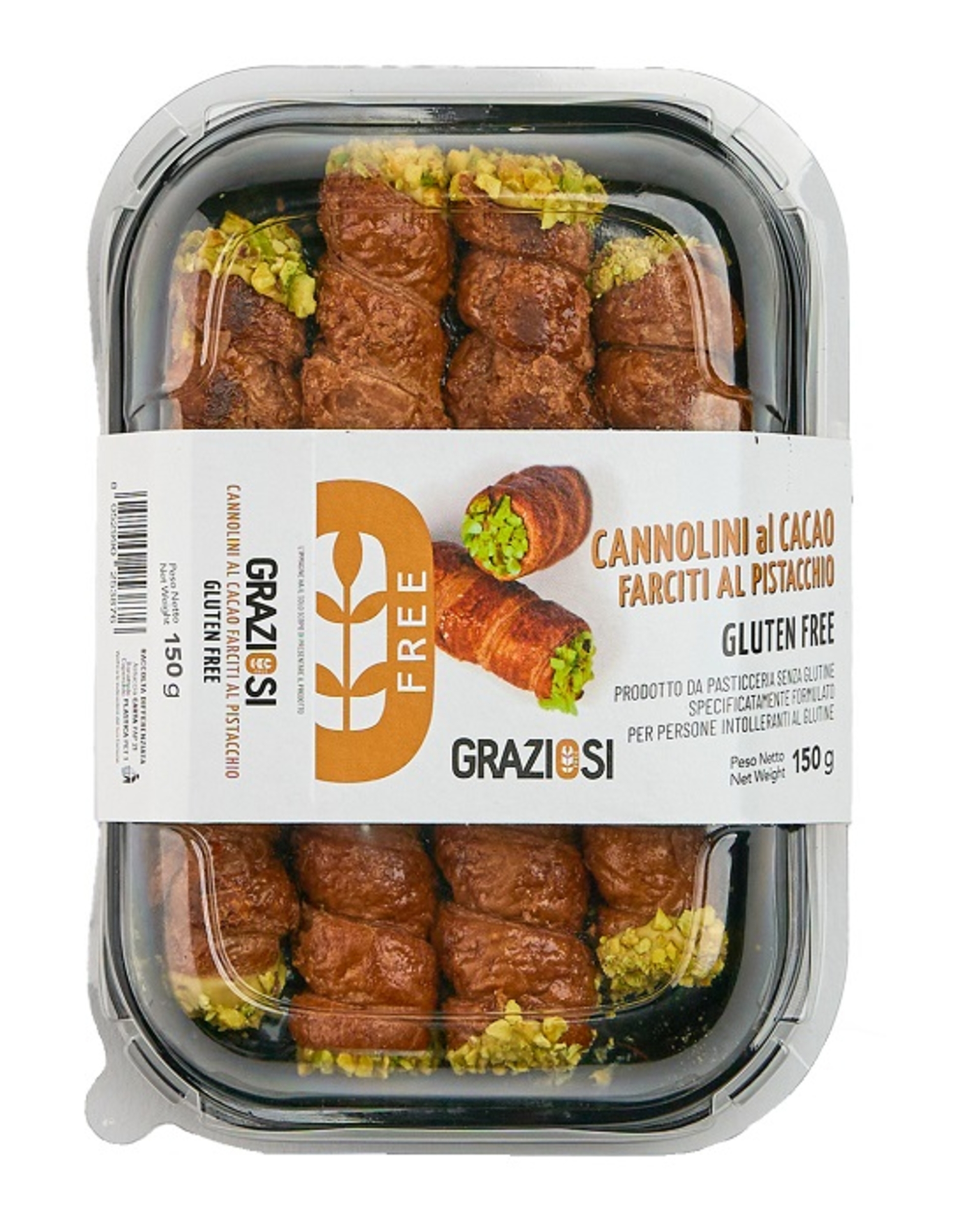 CANNOLI CACAO PISTACCHIO 150G