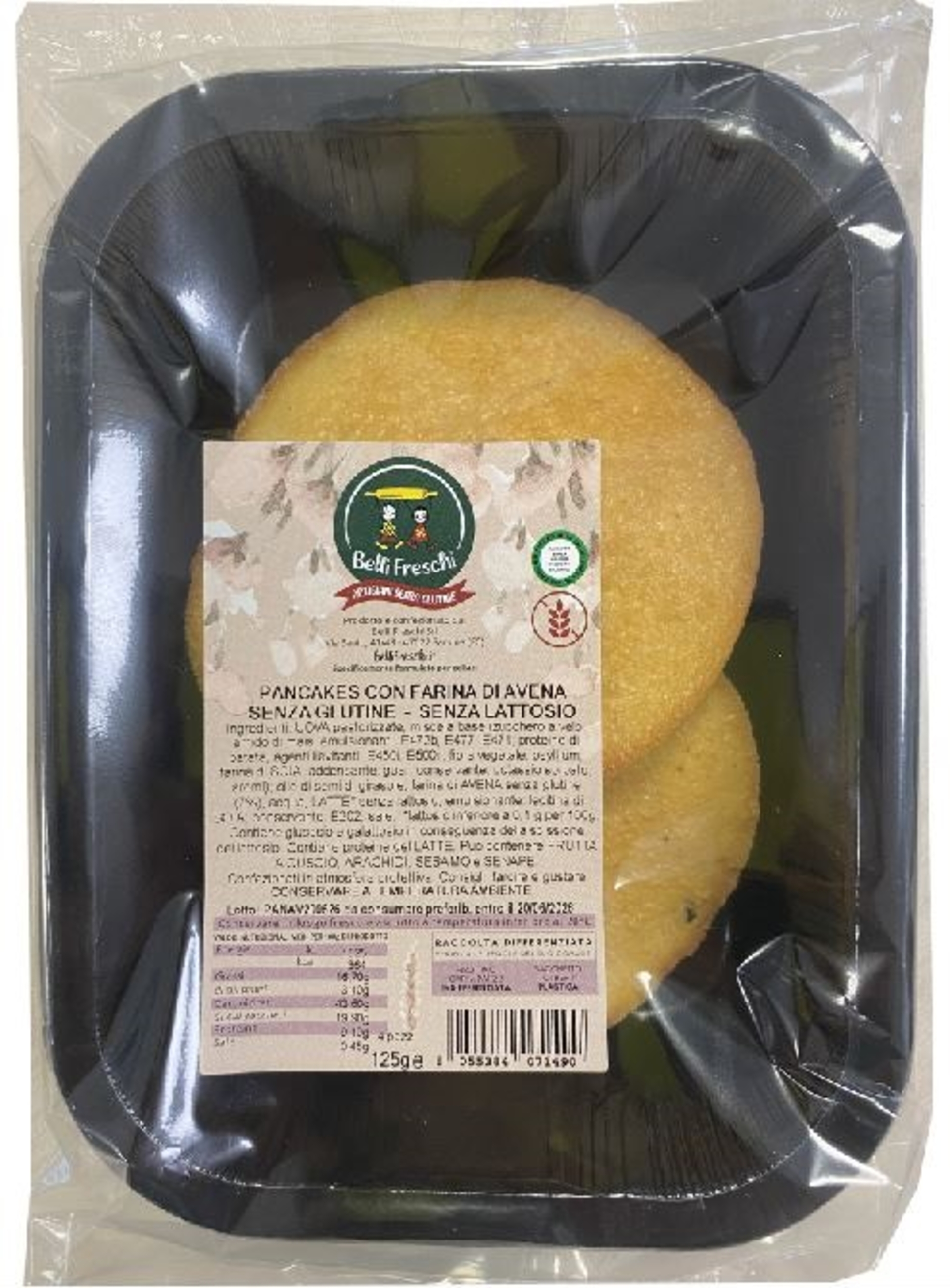 PANCAKES FARINA AVENA S/LATTOS