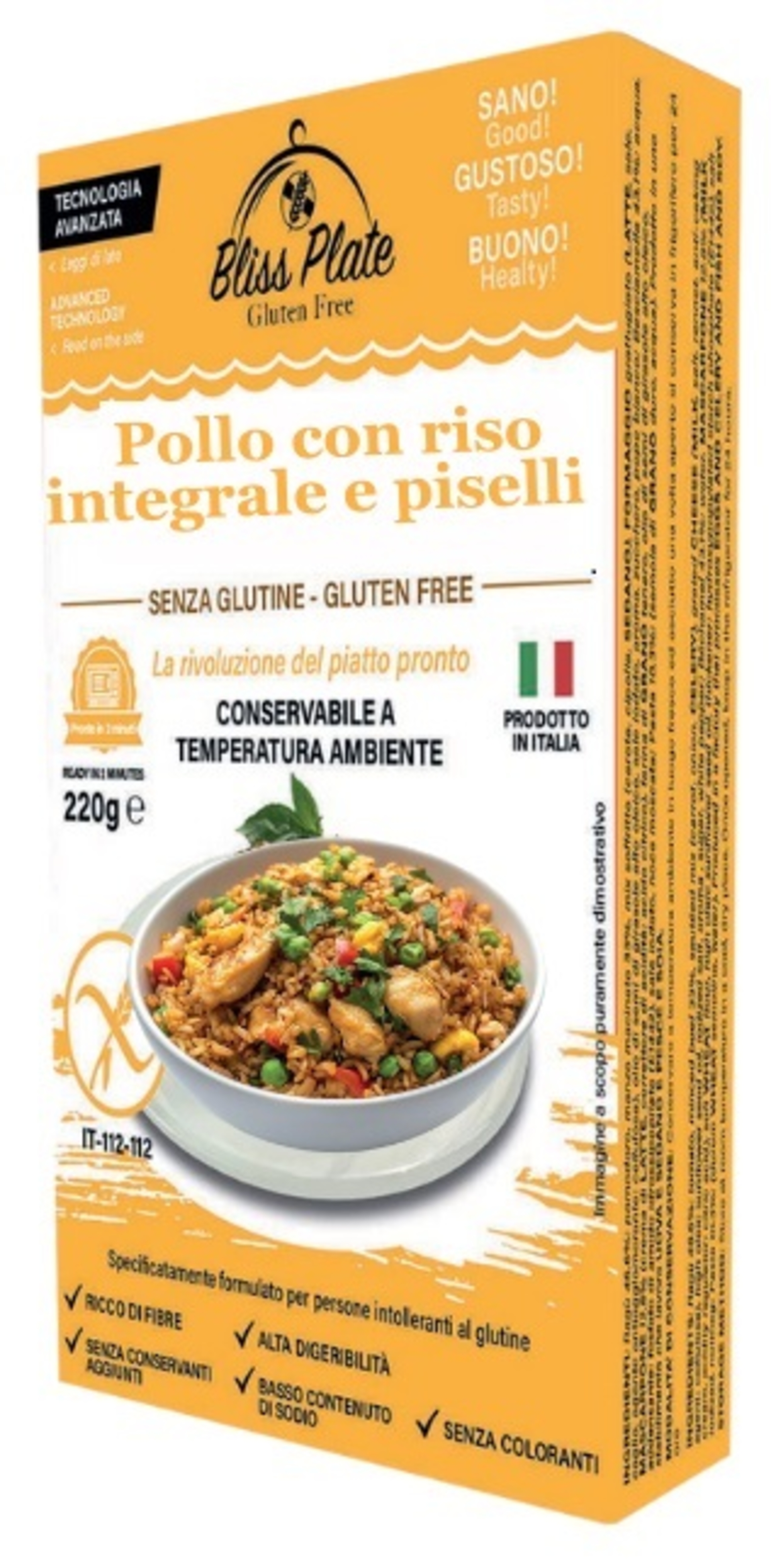 BLISS PLATE POLLO RISO INTEGR