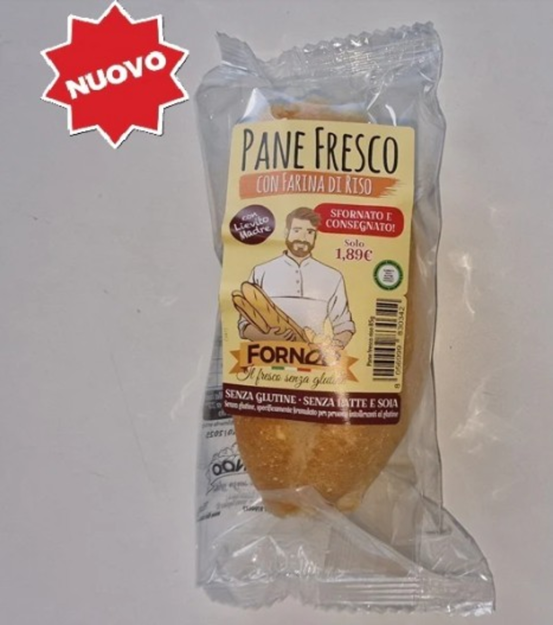 PANE FRESCO FARINA RISO 85G